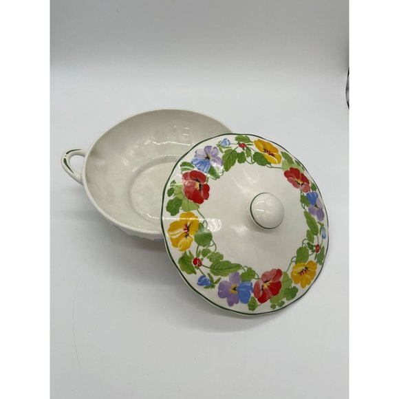 Vintage Lidded Buffet Server "Party Time Charlotte"  by Grindley made in England - Picture 3 of 4